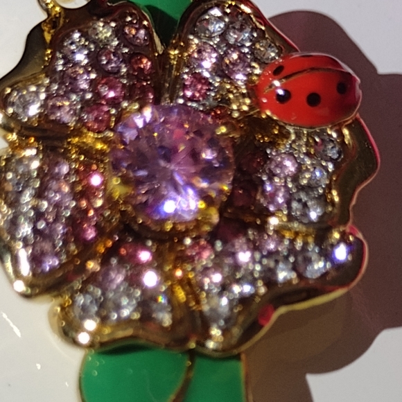 Juicy Couture Crystal Studded 🌸🐞 Ladybug 🐞 Never Removed from Original 🎁 NWT - Picture 5 of 9